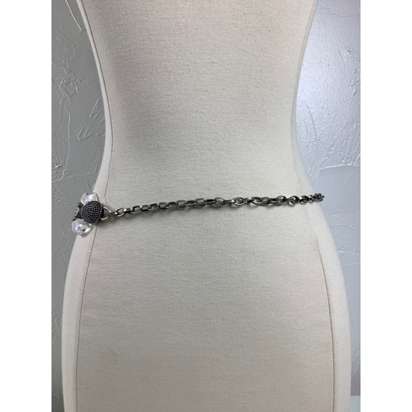 Chico’s Acrylic Rings Chain & Links Adjustable Belt Size OSFM EUC main image 11